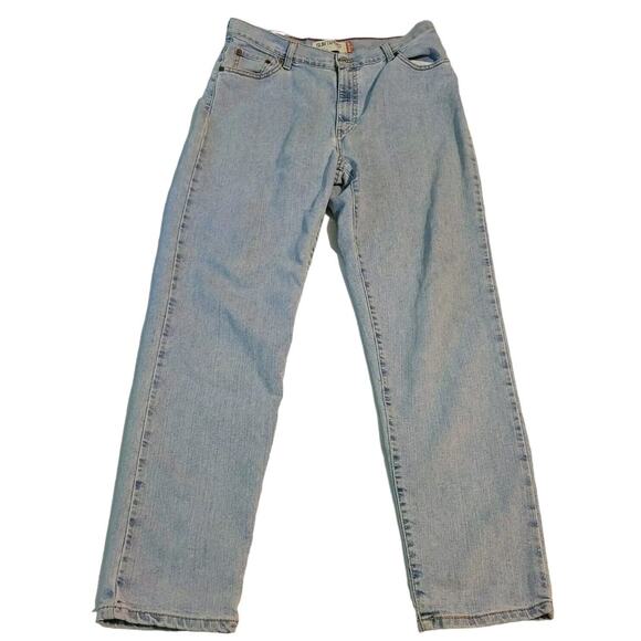 Y2k Levi's 512 Women's Jeans Size 16 M Slim Tapered Fit Blue Light Wash - Picture 1 of 8